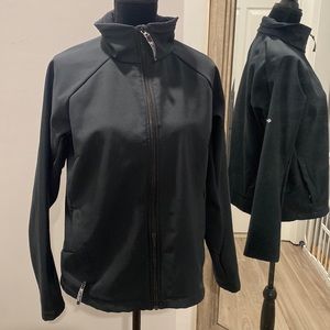 Columbia black full zip long sleeved jacket XL slanted zippered pockets